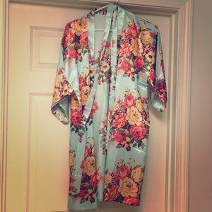 Light blue kimono (midi robe)